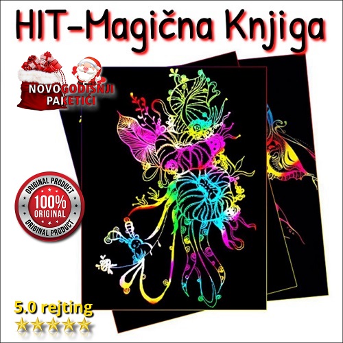 Magična knjiga-bojanka! Bez bojica , samo grebanjem! - Slika 3