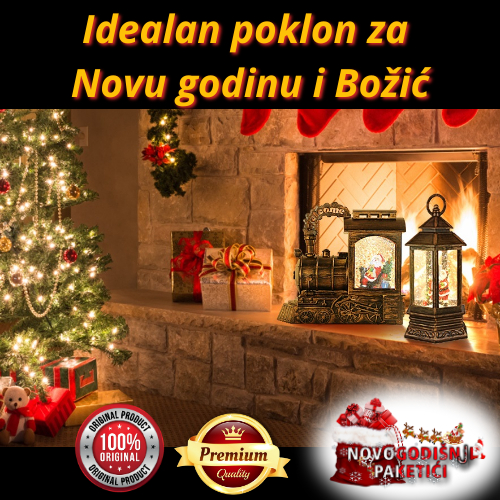 Novogodišnji fenjer sa LED svijetlom na baterije - Slika 4