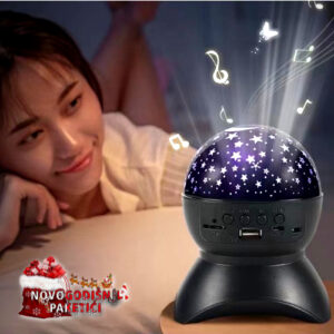 Magična Bluetooth muzička lampa 3u1 zvezdano nebo projektor