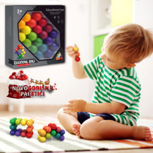 Edukativne drvene kuglice za 3D oblike