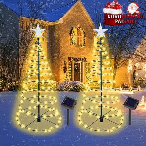 Solarna LED božićna i novogodišnja jelka za bašte