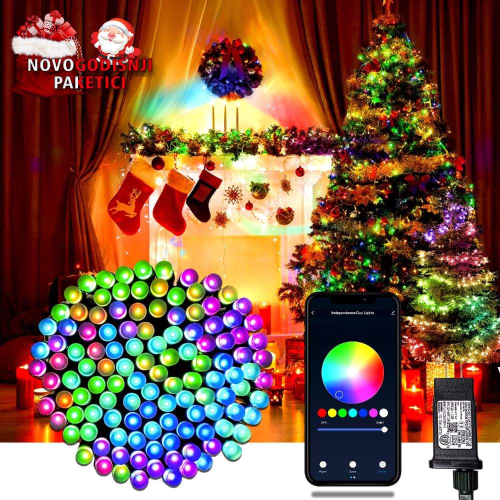 Pametne sijalice za jelku sa mobilnom aplikacijom Bluetooth LED lampice