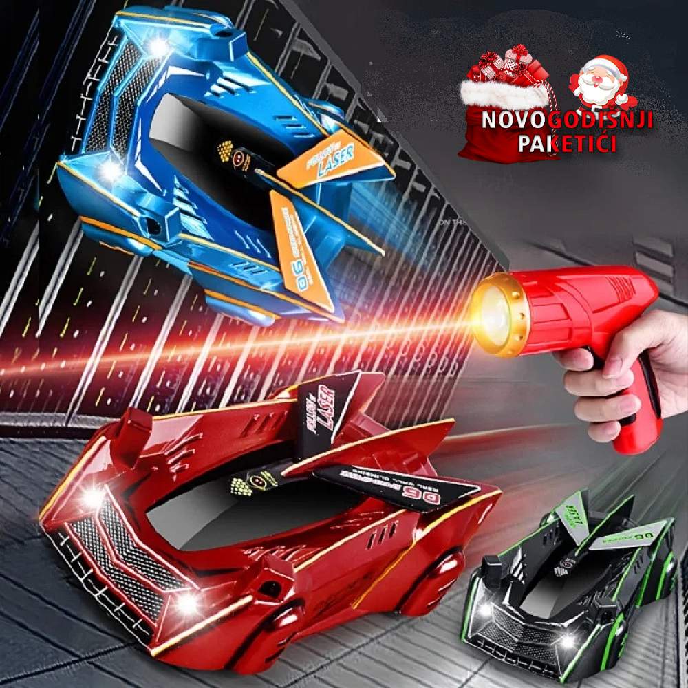 Auto na daljinski sa laserom koji ide po plafonu