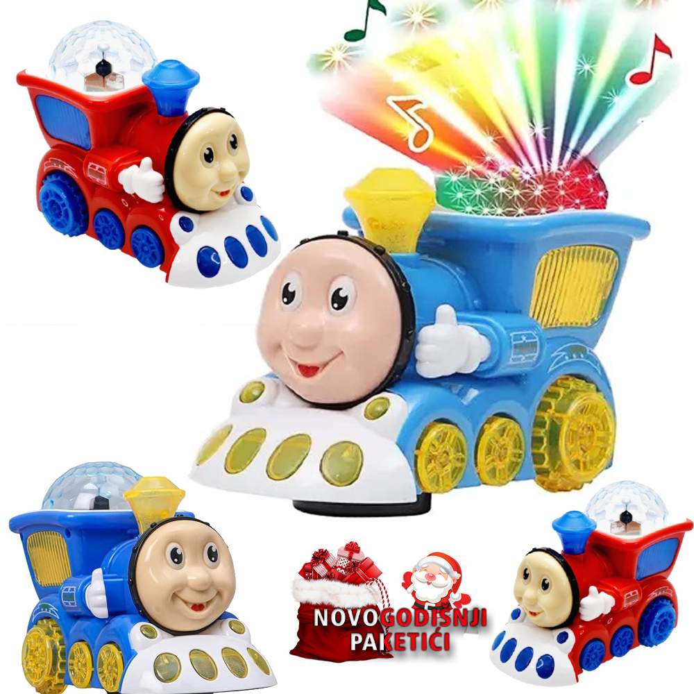 3u1 Svetleći muzički vozić Thomas interaktivna igračka - Slika 4