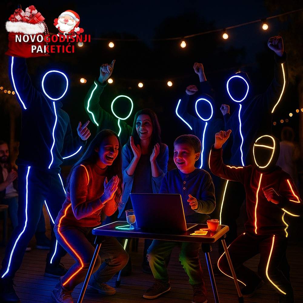 Glow stick Svijetleći kostim koji osvaja svaku žurku! - Slika 4
